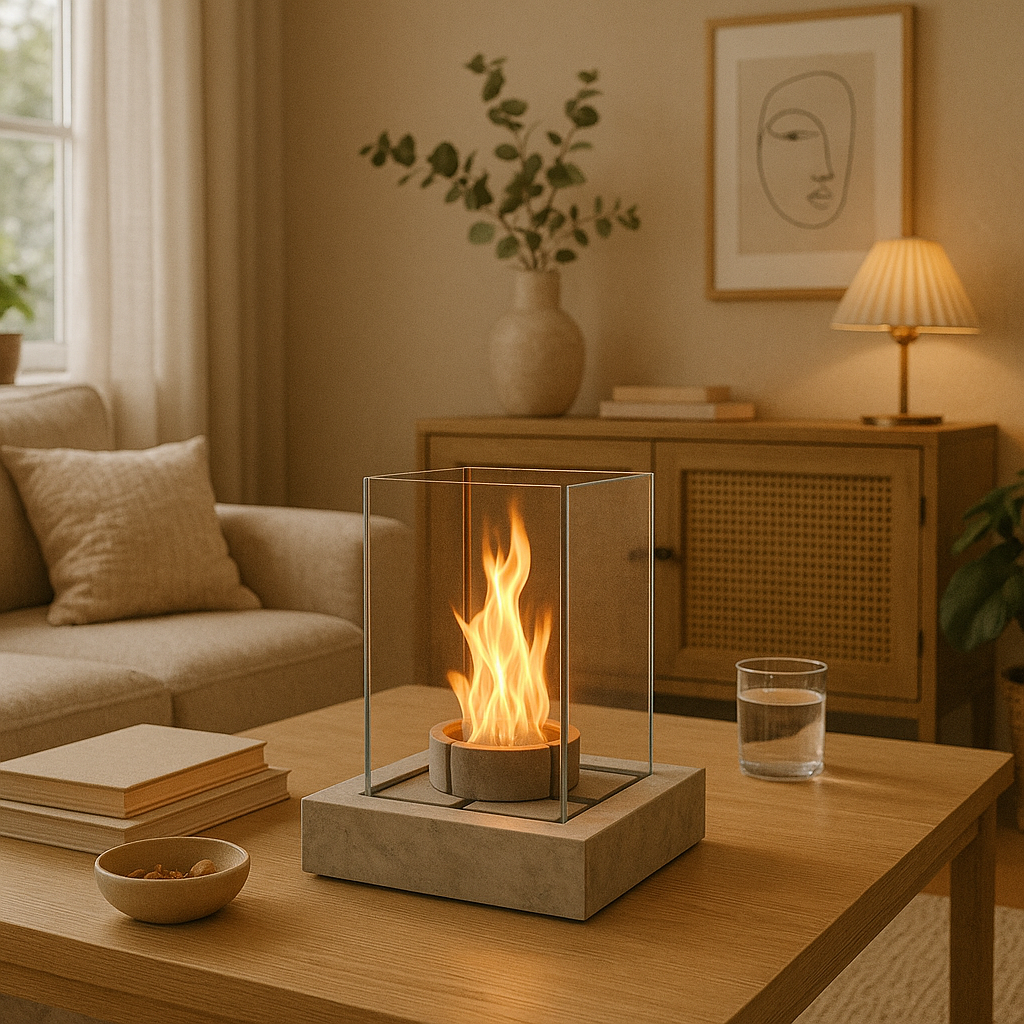 GLOW-Core V.1 – Masaüstü Beton Şömine